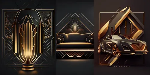 Vintage Sophisticated Logos generated by midjourney