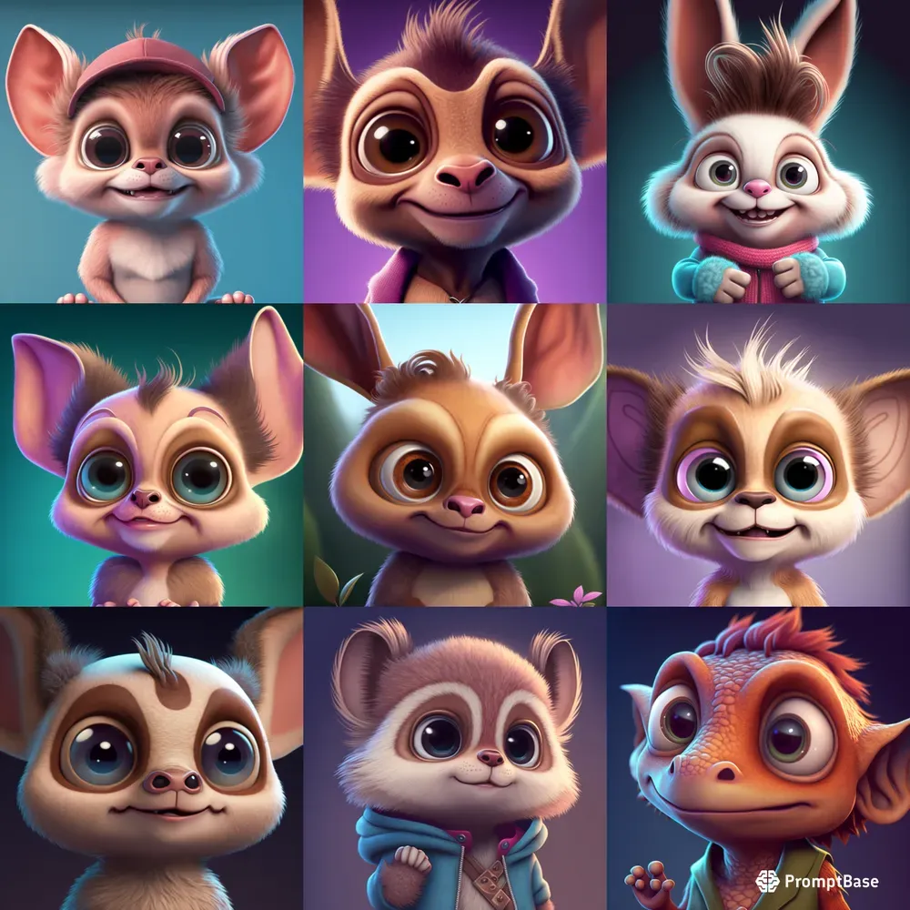 Adorable Cartoon Characters