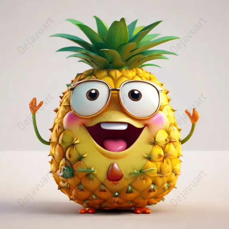 3D Animated Happy Fruits
