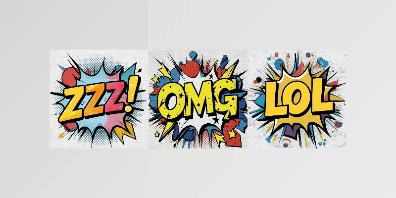 Pop Art Words Abbreviations generated by undefined