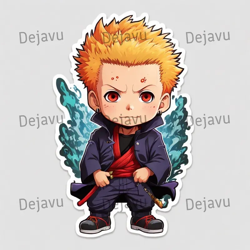 Adorable 2D Anime Stickers