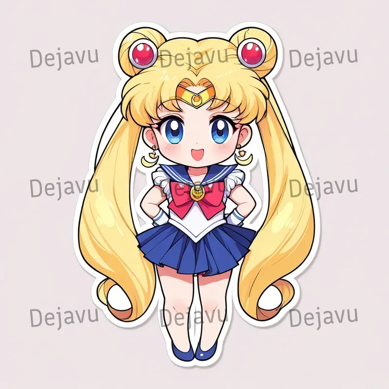 Adorable 2D Anime Stickers