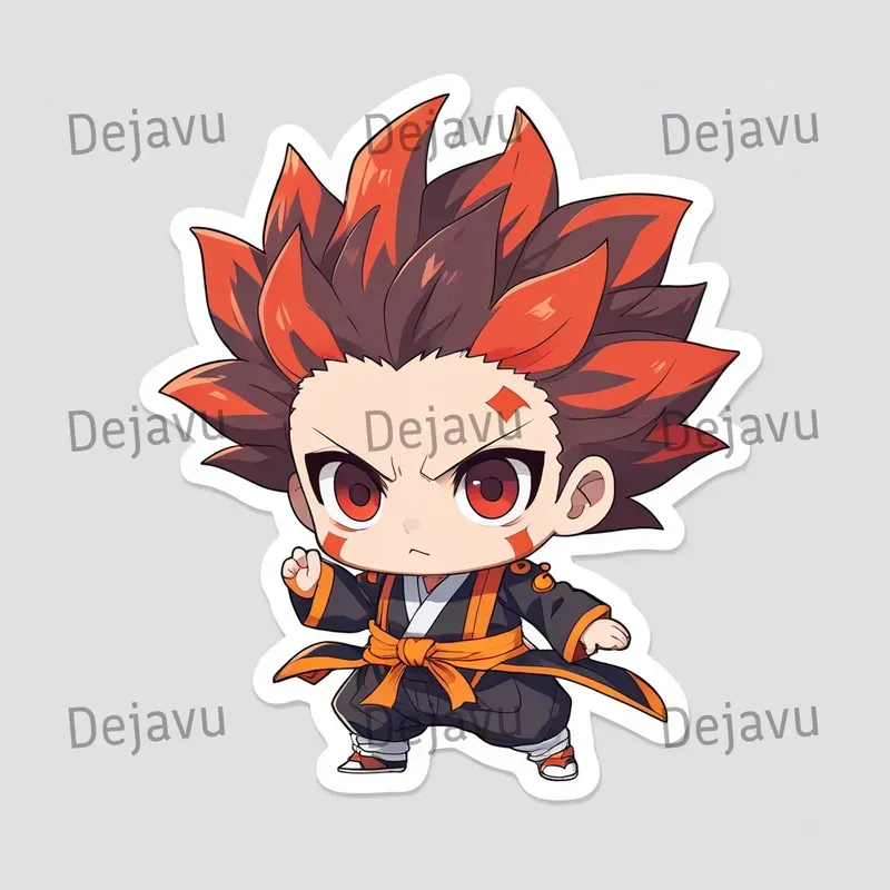 Adorable 2D Anime Stickers