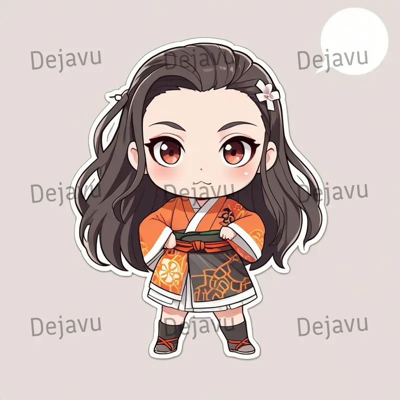 Adorable 2D Anime Stickers