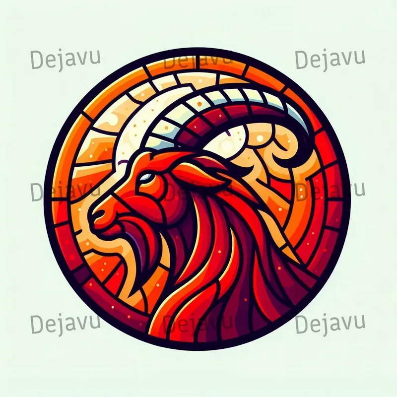 Circular Stained Glass Animals Logos
