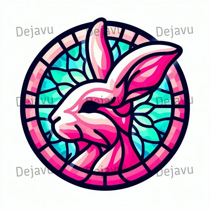 Circular Stained Glass Animals Logos