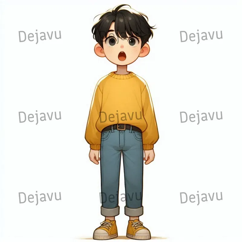 Hand-drawn Cartoon Kids Characters
