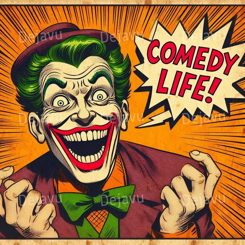 1950s Comic Books Scenes