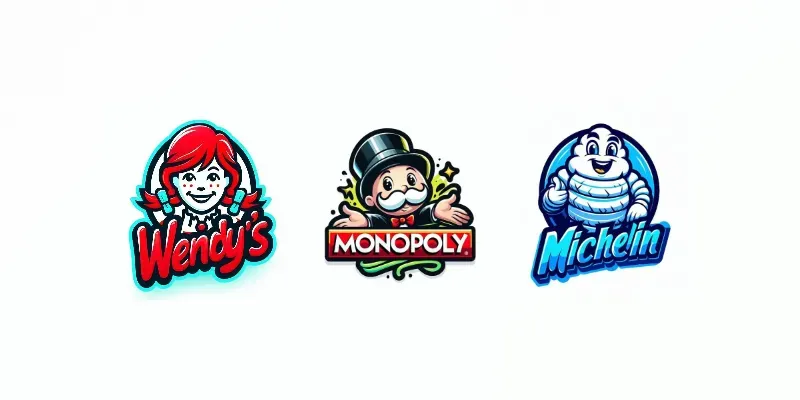 Vibrant Famous Brand Mascot Logos generated by undefined