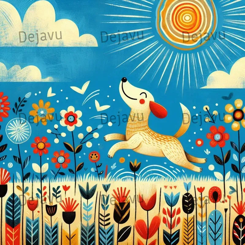 Whimsical Folk Art Illustrations