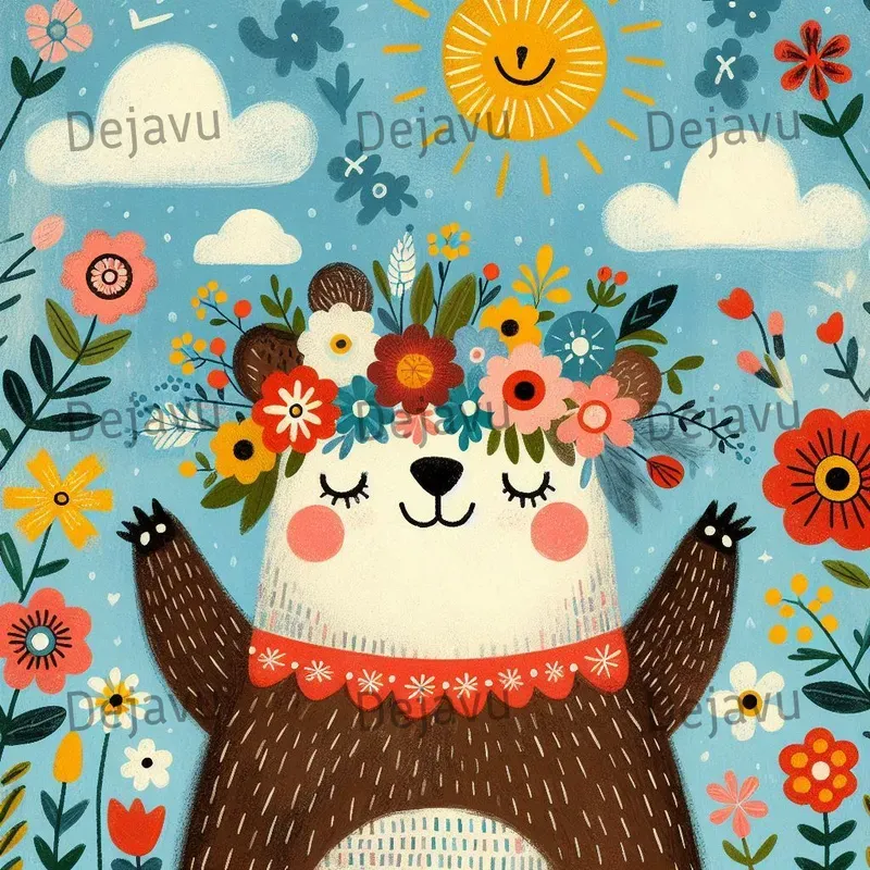 Whimsical Folk Art Illustrations