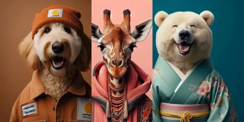 Anthropomorphic Animals Portraits generated by undefined