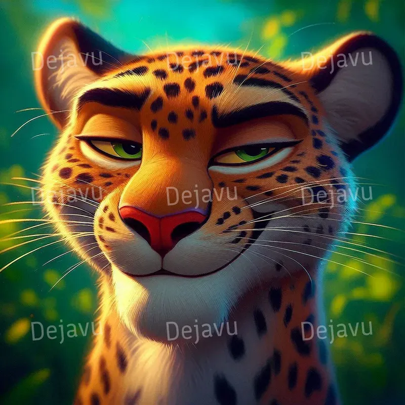 Whimsical Painting Cartoon Animals