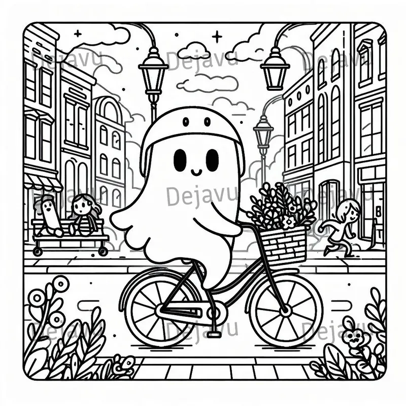 Spooky Cutie Coloring Pages