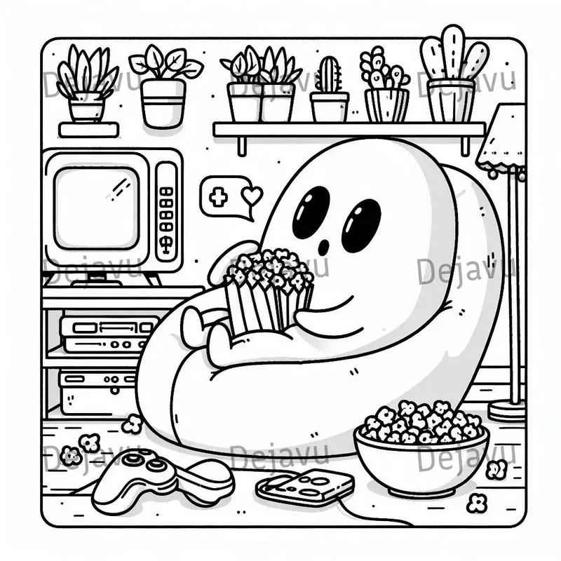 Spooky Cutie Coloring Pages