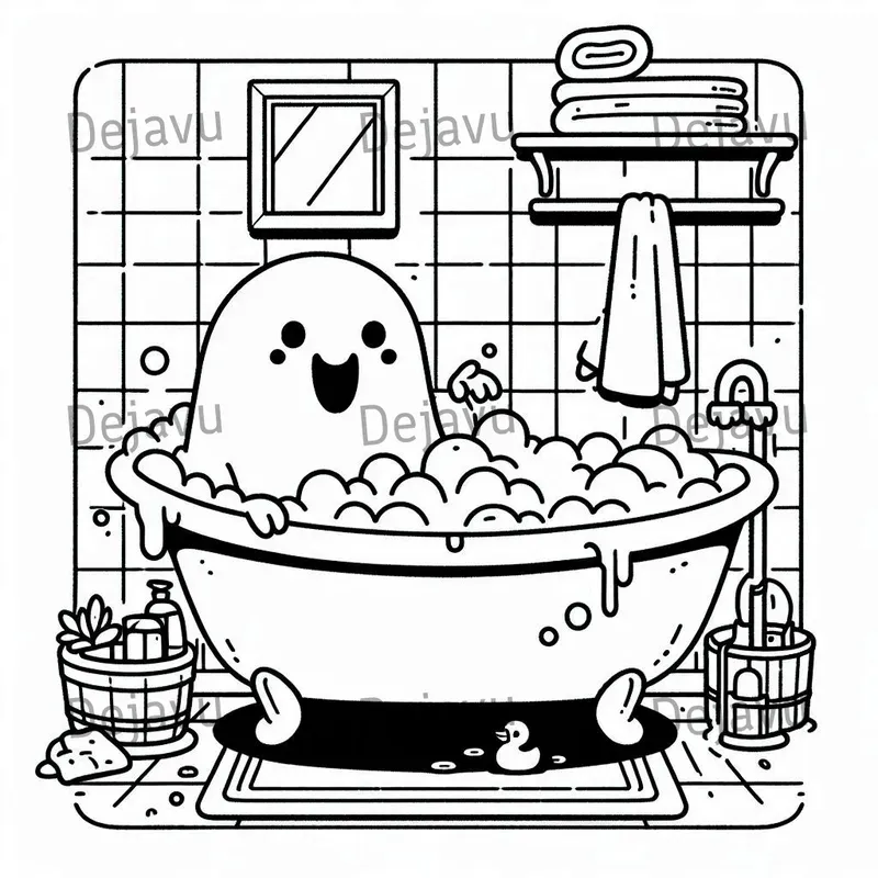 Spooky Cutie Coloring Pages