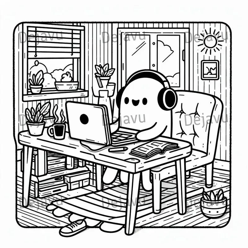 Spooky Cutie Coloring Pages