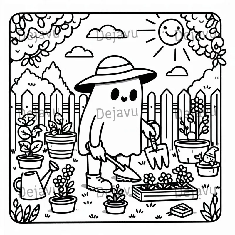 Spooky Cutie Coloring Pages