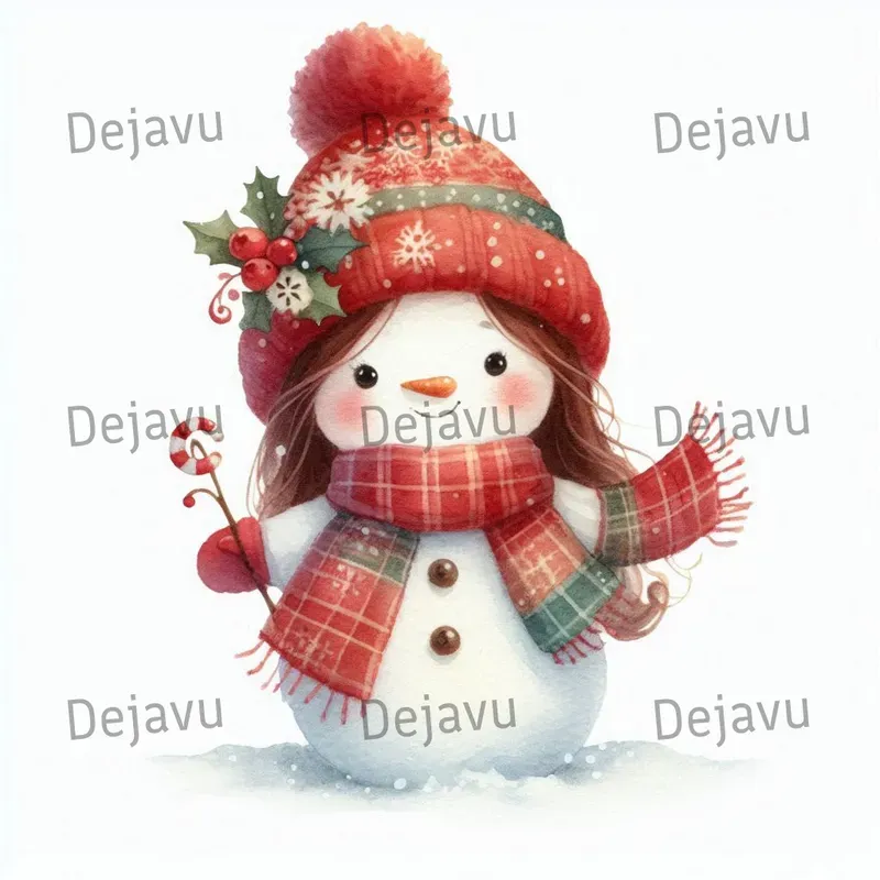 Watercolor Christmas Illustrations
