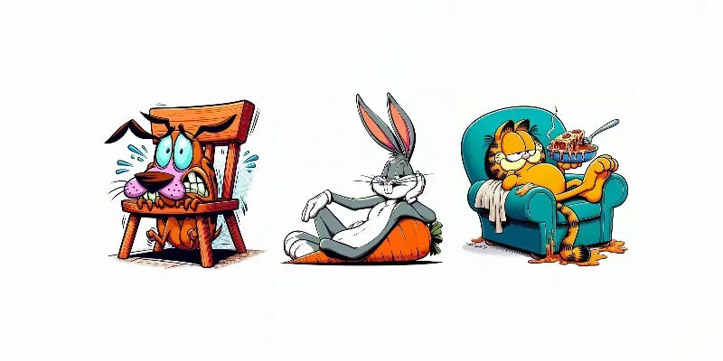 Nostalgic Retro Cartoon Art Style generated by undefined