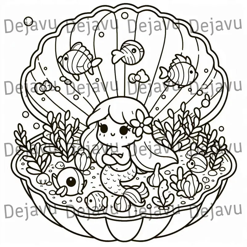 Cute Tiny Worlds Coloring Book Pages