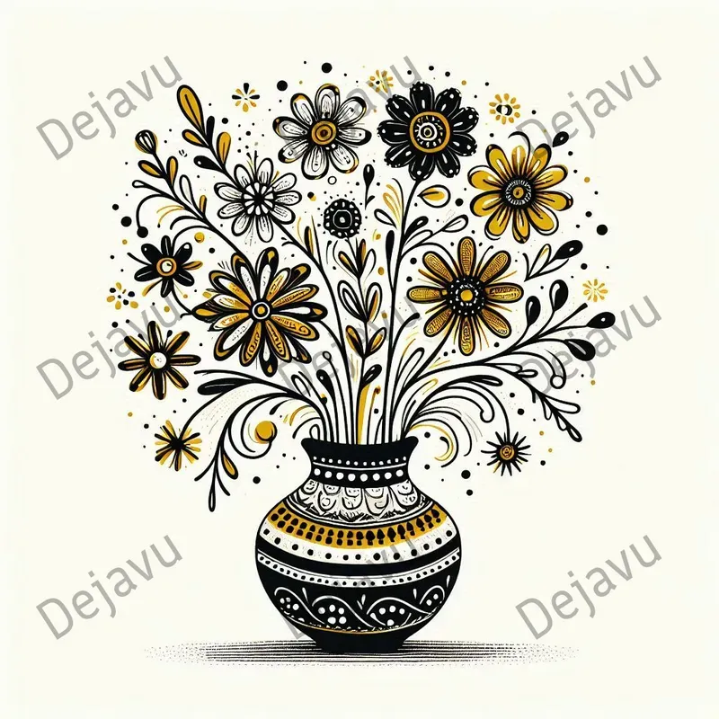 Botanical Folk Art Illustrations