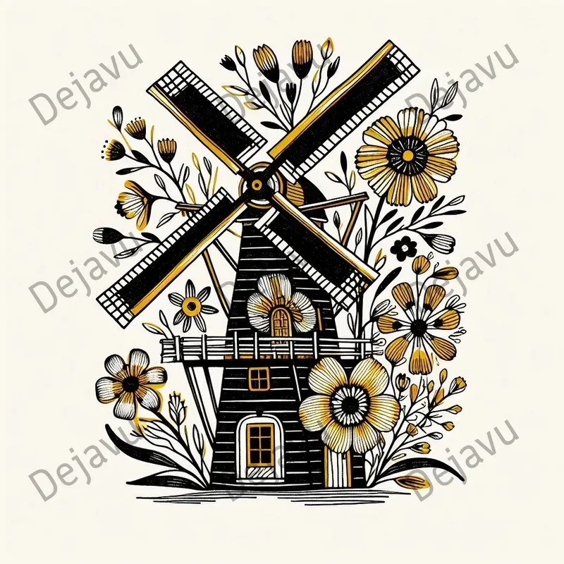 Botanical Folk Art Illustrations