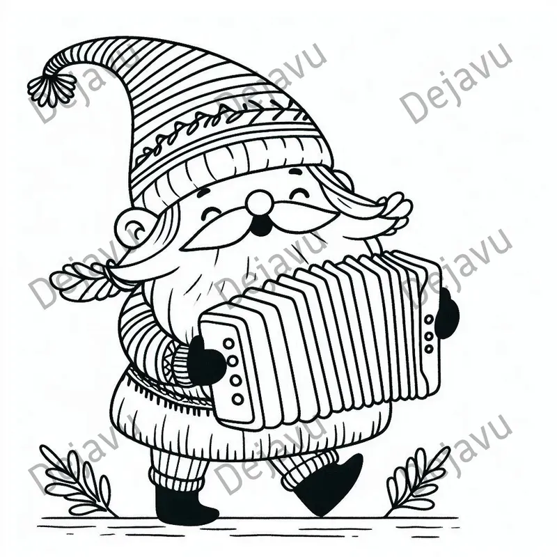 Funny Comedy Gnomes Coloring Pages