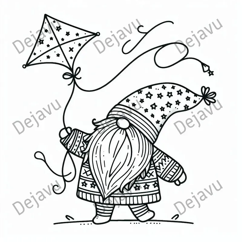 Funny Comedy Gnomes Coloring Pages