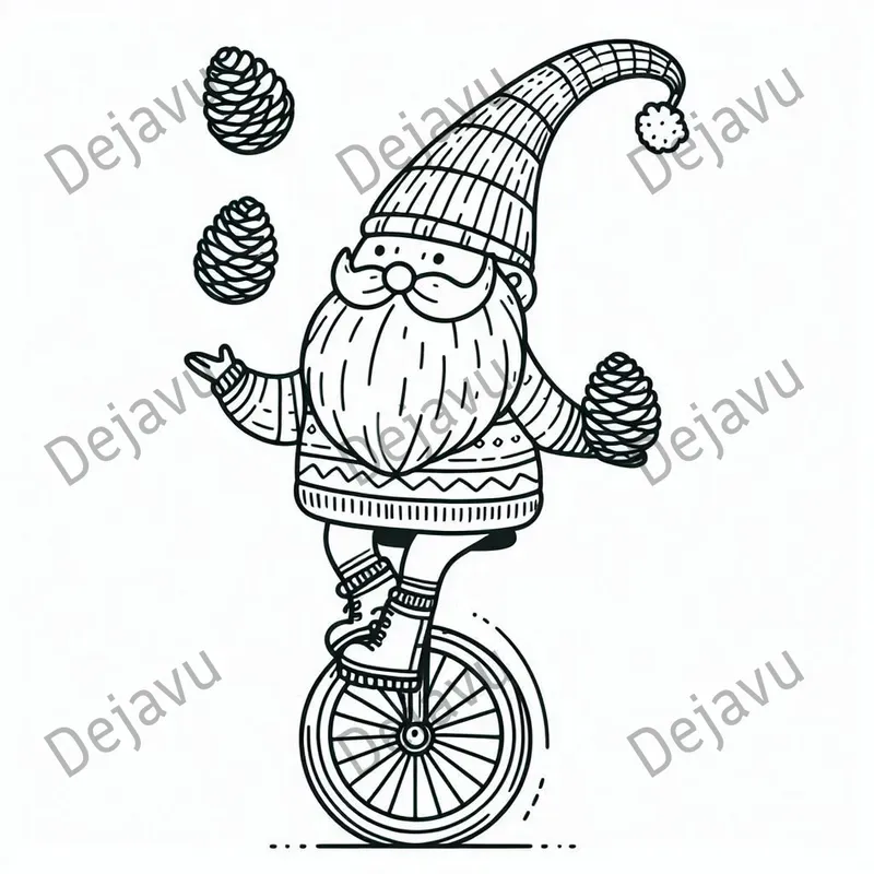 Funny Comedy Gnomes Coloring Pages