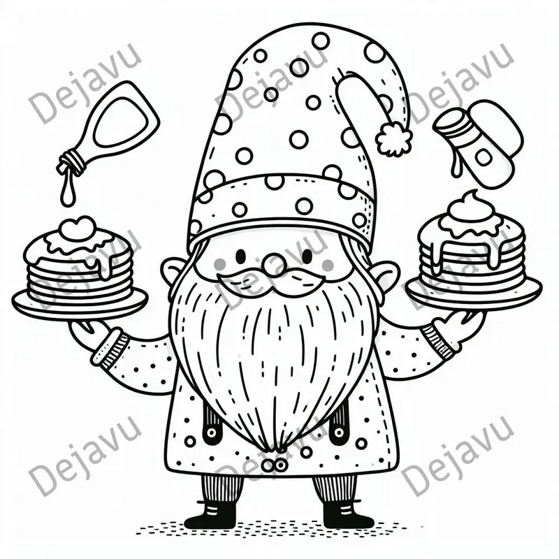 Funny Comedy Gnomes Coloring Pages