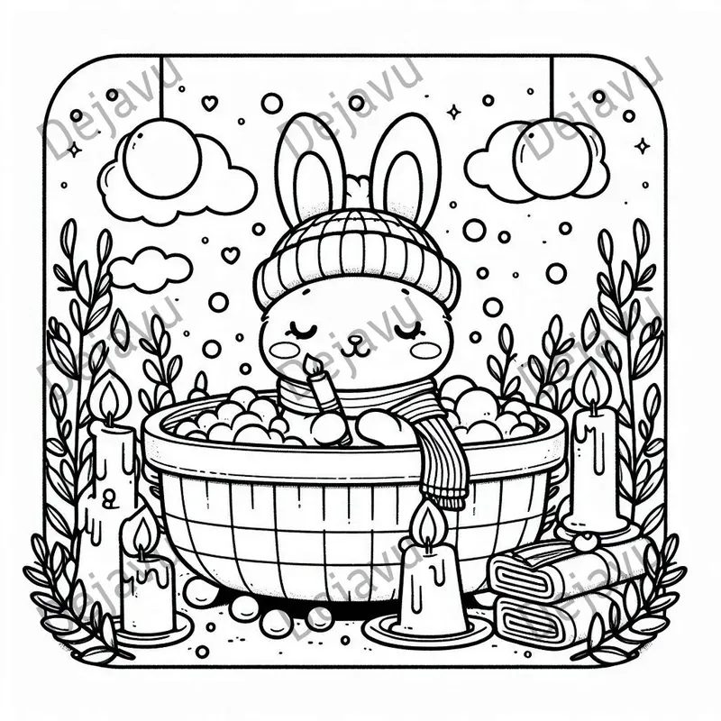 Comfy Days Coloring Book Pages