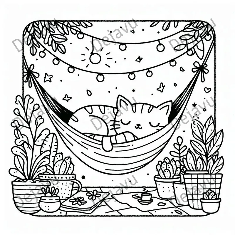Comfy Days Coloring Book Pages