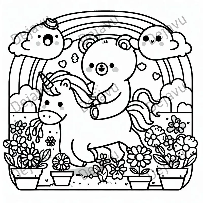Comfy Days Coloring Book Pages