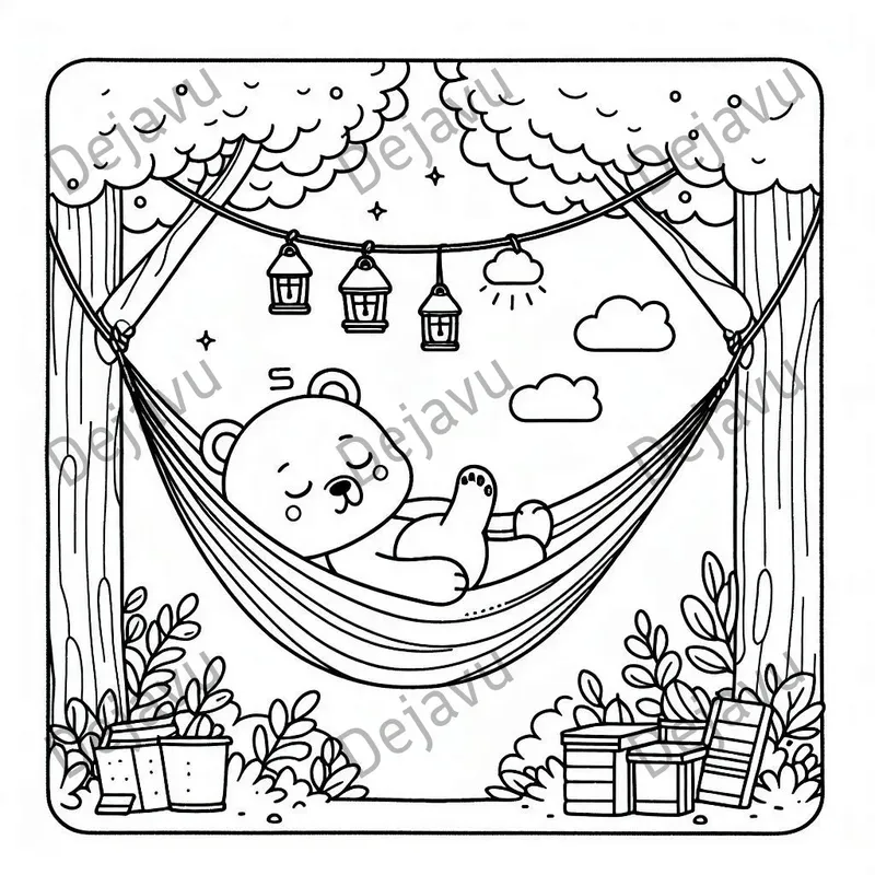 Comfy Days Coloring Book Pages
