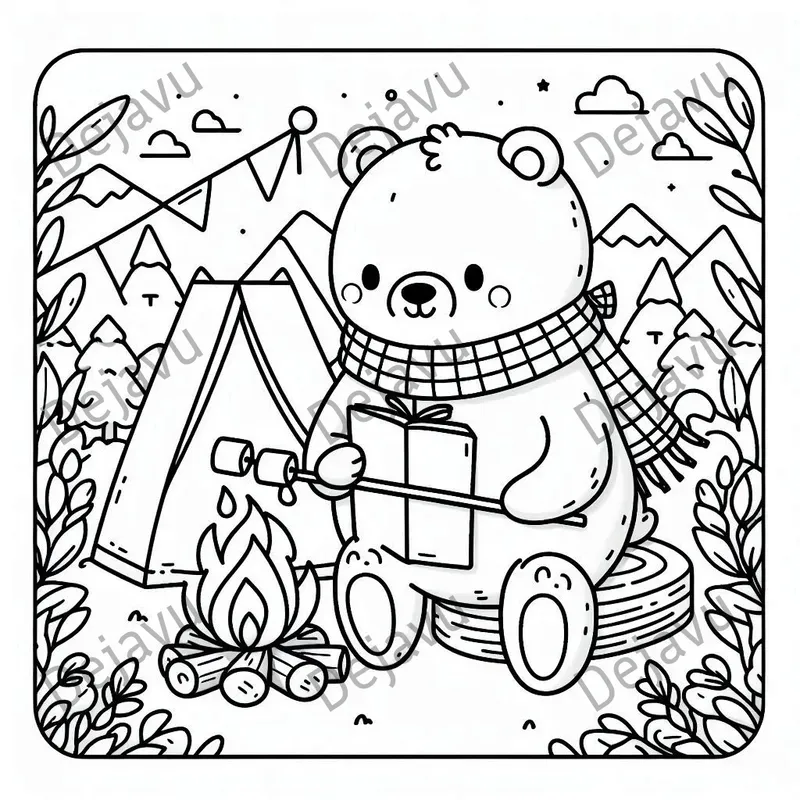 Comfy Days Coloring Book Pages