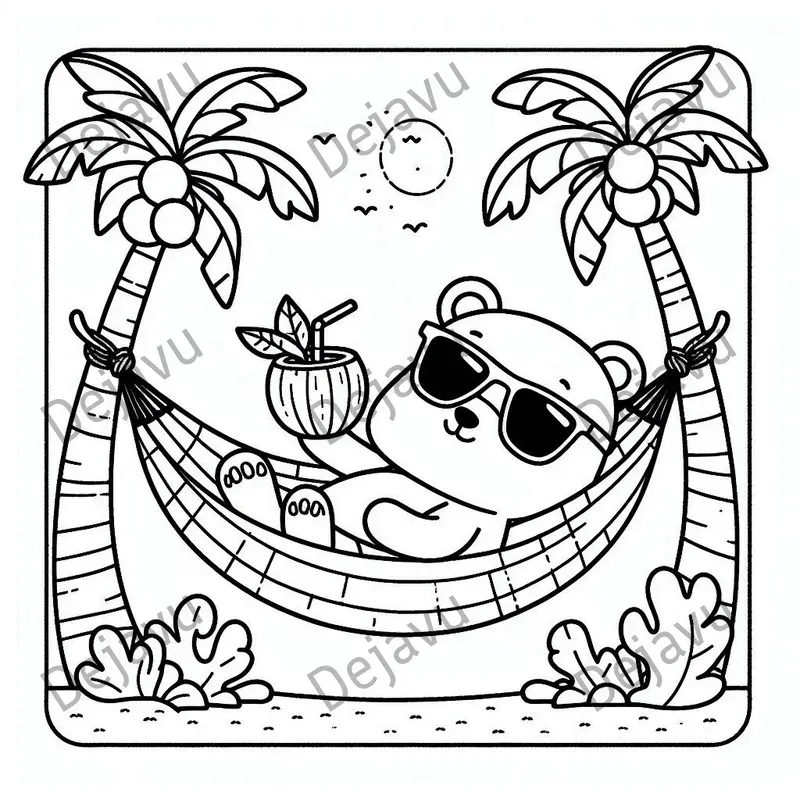 Comfy Days Coloring Book Pages