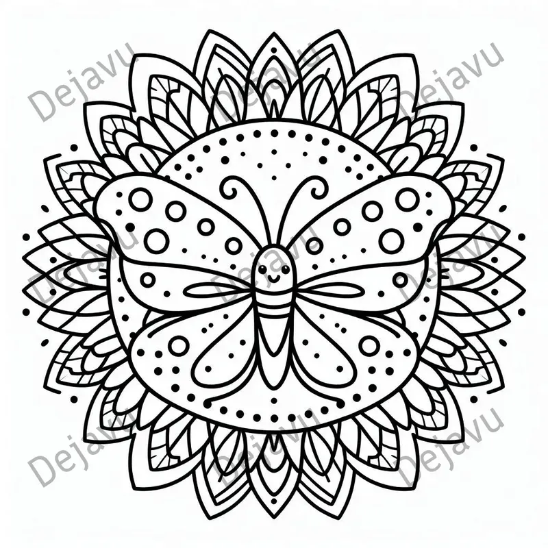 Toddlers Mandalas Coloring Pages