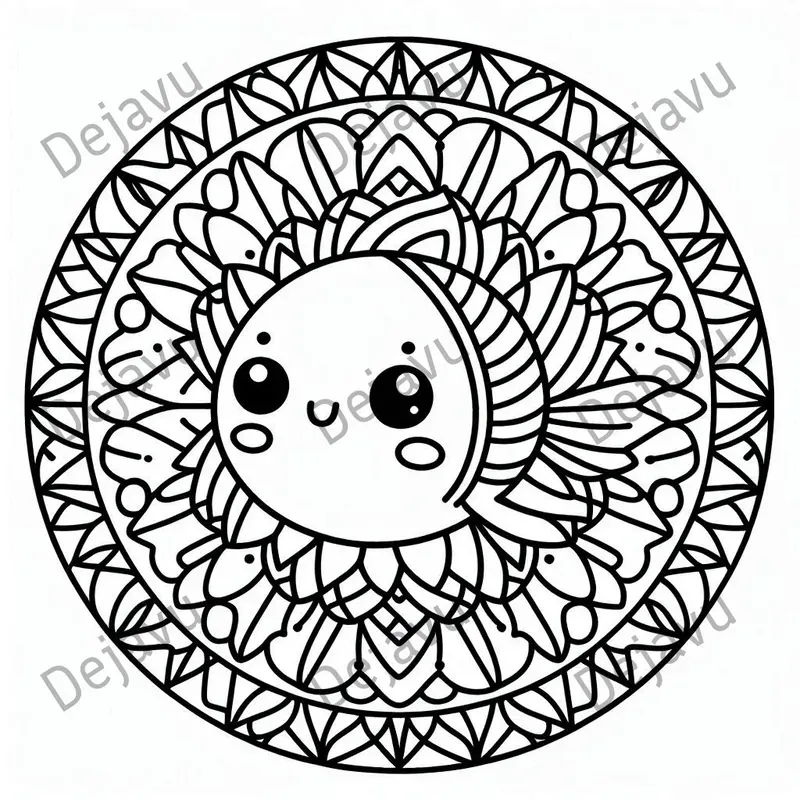 Toddlers Mandalas Coloring Pages