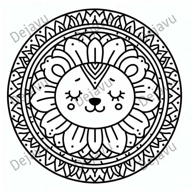 Toddlers Mandalas Coloring Pages