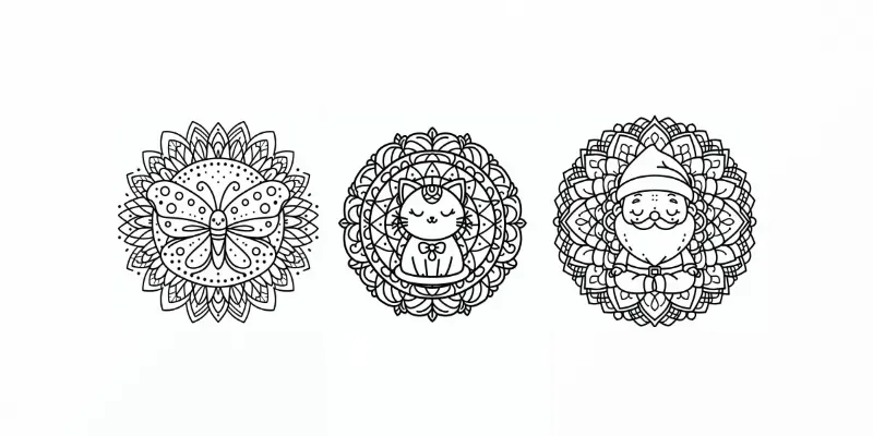 Toddlers Mandalas Coloring Pages generated by undefined