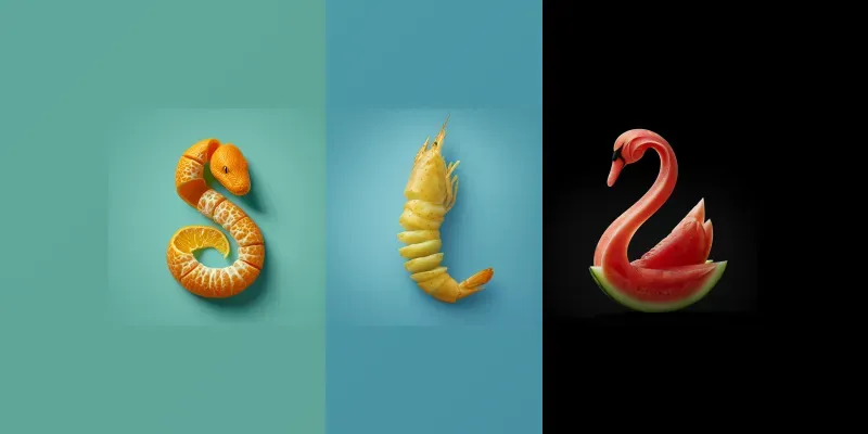 Carving Animals From Fruits And Vegetables generated by undefined