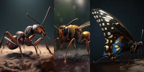 Photorealistic Insect Images generated by midjourney
