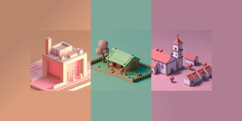 3d Stylised Renders generated by undefined