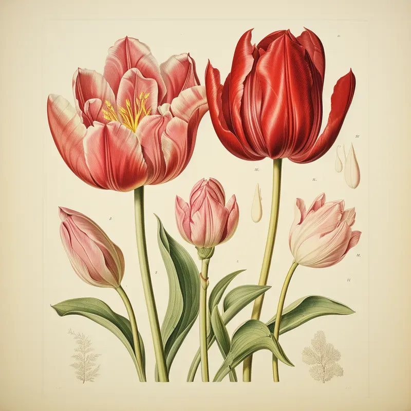 Scientific Illustrations Of Plant Flowers