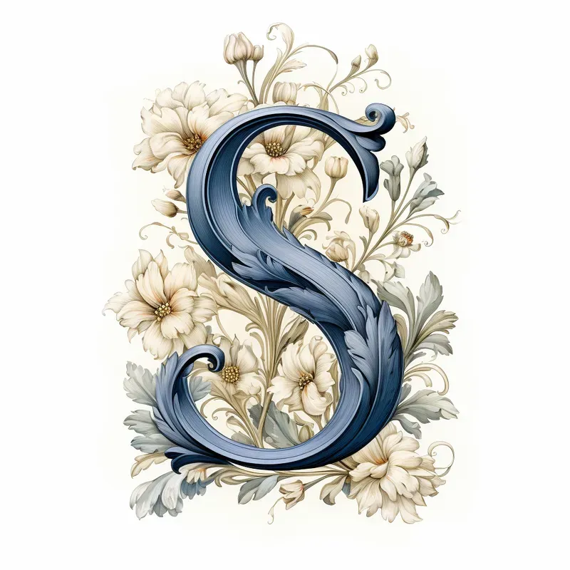 Vintage Painting Letters Of Alphabets