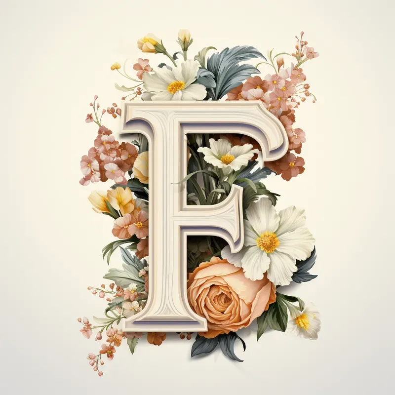 Vintage Painting Letters Of Alphabets