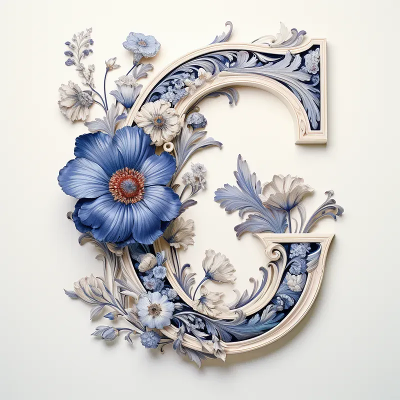 Vintage Painting Letters Of Alphabets