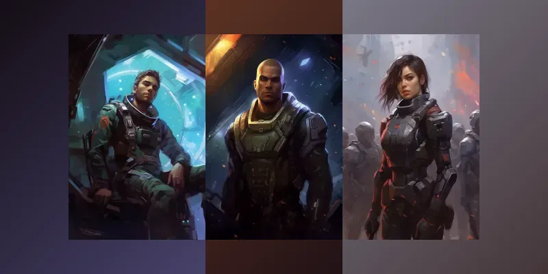 Sci-fi Concept Art Characters generated by undefined