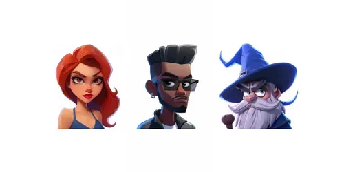 Game Character Headshots generated by midjourney